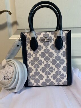 Kate Spade signature  Flower Mini Tote Navy